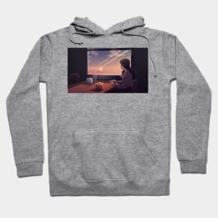 Gazing into the Sunset Hoodie